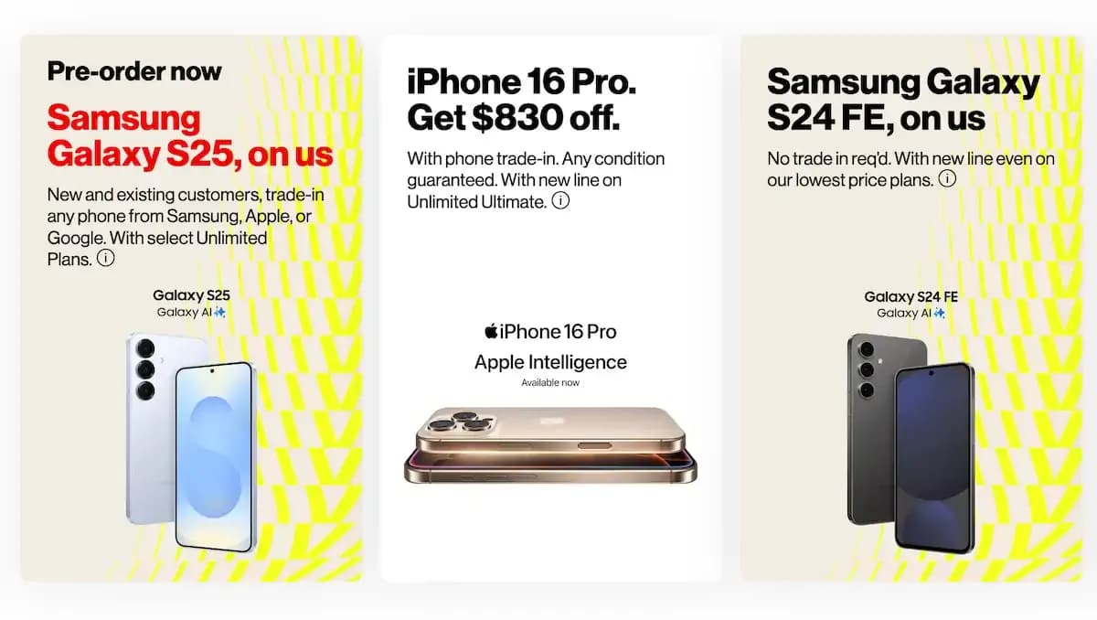 Verizon iPhone 16 Pro $830 off deal